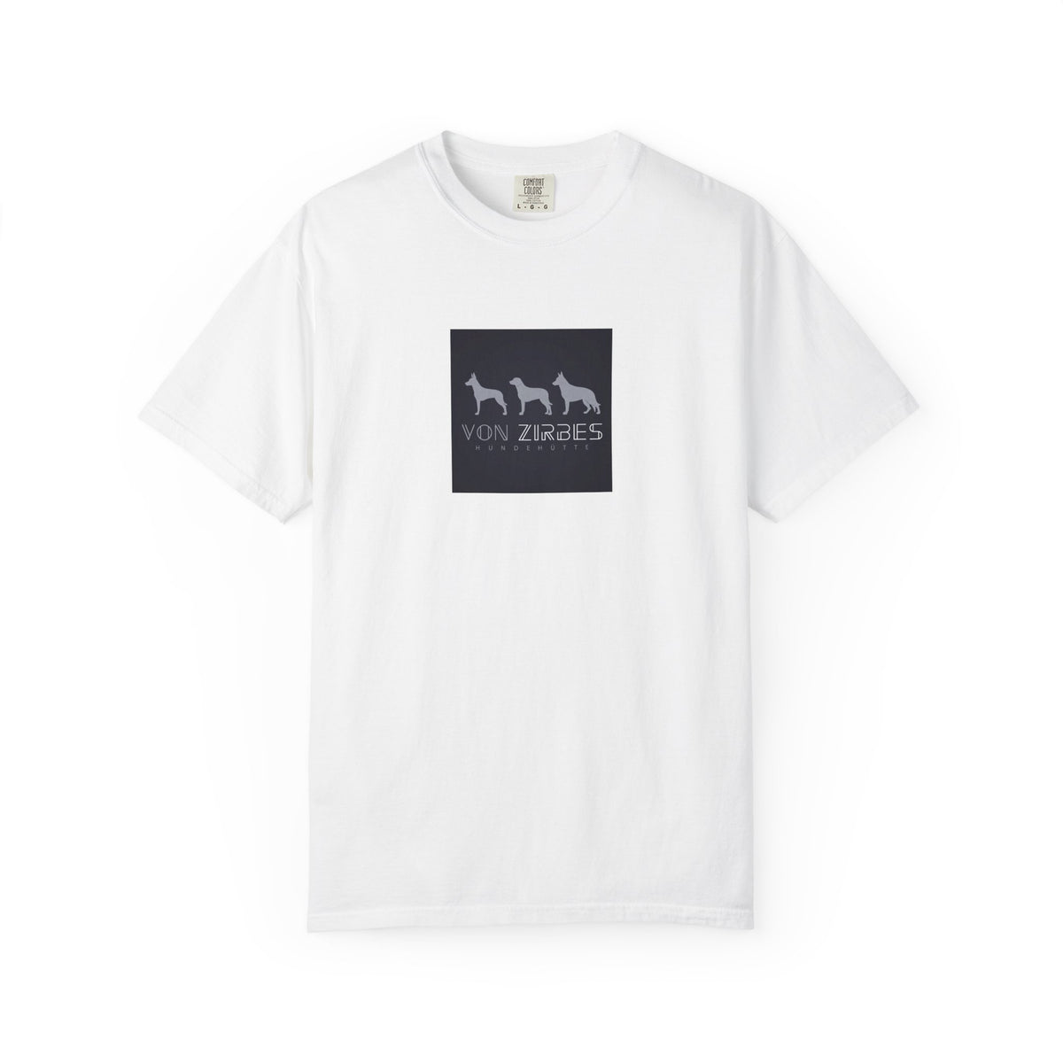 T-Shirt — Von Zirbes Logo Front & “Dogs with purpose.” Back