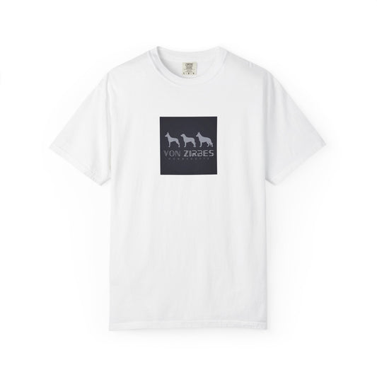 T-Shirt — Von Zirbes Logo Front & “Dogs with purpose.” Back