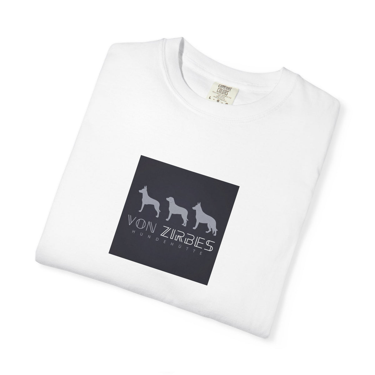 T-Shirt — Von Zirbes Logo Front & “Dogs with purpose.” Back
